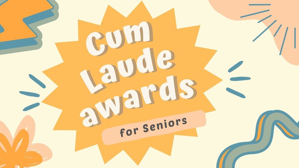 Cum laude awards for seniors